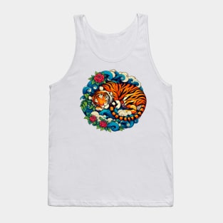 Tired tiger Tank Top